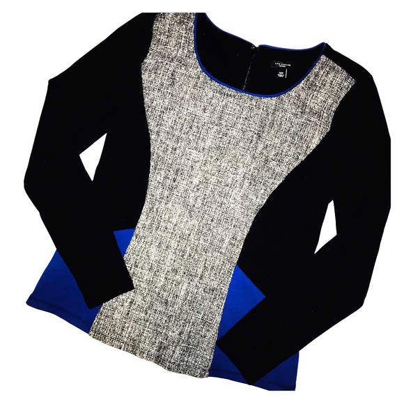 Long-sleeve Color Block Shirt - Picture 1 of 4